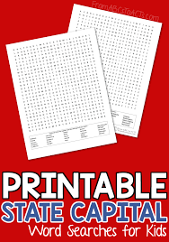 Looking for the excel list of all 50 states? Printable State Capitals Word Search From Abcs To Acts