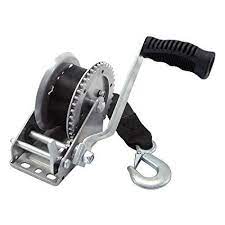 Amazon Com 4012042 Shoreline Marine Trailer Winch 1200lb With Strap Boat Trailer Winches And Accessories Sports O Boat Trailer Electric Boat Cool Pools