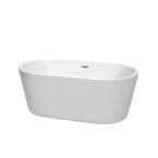 Designing your soaking tub with mti baths opens up endless customization options. Wyndham Collection Juno 5 3 Ft Acrylic Flatbottom Non Whirlpool Bathtub In White With Polished Chrome Trim Wcbtk156163 The Home Depot