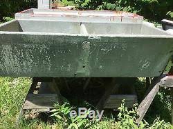 antique vintage old deep double basin