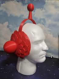 3D Printed Custom Skull Panda Headgear. Valentine's Skull Panda