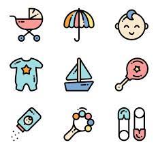 50 Free Vector Icons Of Baby Shower Designed By Freepik Baby Icon Doodle Drawings Instagram Highlight Icons