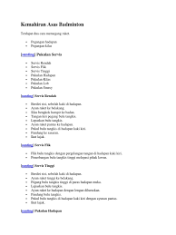 Text of petanque kemahiran asas ppt. Kemahiran Asas Badminton