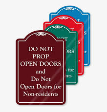 Of all the things that technology has afforded us, the garage door opener might be one of the most underrated technologies. Keep Door Closed Signs Do Not Prop Door Open Signs Please Supervise Your Children Transparent Png 800x800 Free Download On Nicepng