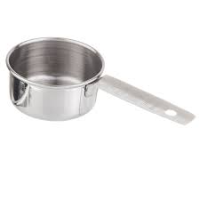 A cup is a measure of volume, whereas grams are a weight measure. Tablecraft 724a 1 4 Cup Stainless Steel Measuring Cup Standard Weight