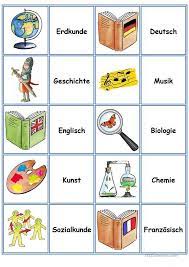 Englisch lernen online grammatik, vokabeln, übungen, prüfungen, spiele. Spiele Im Deutschunterricht Memory Die Schulfacher Deutsch Unterricht Deutsch Lernen Kinder Deutsche Sprache
