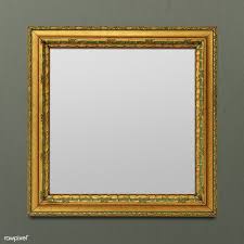 Download Premium Psd Of Vintage Rectangle Gold Picture Frame Mockup Gold Picture Frames Frame Blue Picture Frames