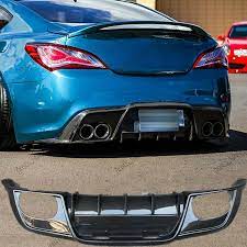 Hyundai genesis coupe 2010, rbs style rear lip spoiler by carbon creations®. For 2010 2011 2012 Hyundai Genesis Coupe Real Carbon Fiber Rear Bumper Lip Spoiler Bumpers Aliexpress