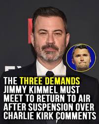 I am just absolutely thrilled to see that. The Jimmy Kimmel show is coming  back.