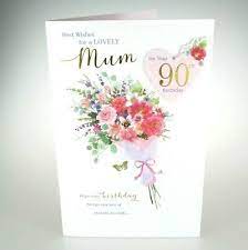 Perfect for friends & family to wish them a happy birthday on their special day. For A Lovely Mum On Your 90th Birthday Hand Finished Happy 90 Birthday Card 3 79 Picclick Uk