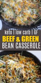 Ground Beef Green Bean Casserole Keto In 2020 Keto Beef Recipes Healthy Snacks Recipes Keto Diet Recipes