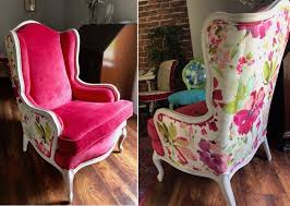 Upholstered chairs are built like an onion. Reupholstering A Wing Back Chair With Two Fabrics Kim S Upholstery