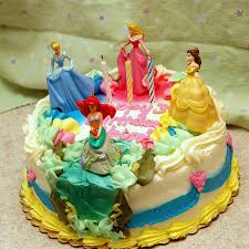 Single tier disney princess birthday cake with victoria or chocolate sponge. Disney Princess Cake Ideas