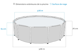 Piscine Tubulaire Ronde Intex Prism Frame 3 66 X 0 76 M Version 2019