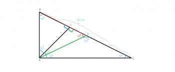 Dacă un triunghi are două unghiuri congruente atunci el este isoscel. Teorema Inaltimii Mate Pedia