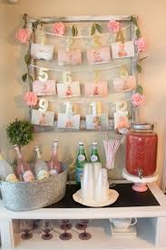 1st Birthday Party Decorations At Home A Pink And White Floral Themed First Birthday Party With Touches Of Gold Glitter And Lots Of Sweets A First Birthdays First Birthday Parties 1st Birthday Girls