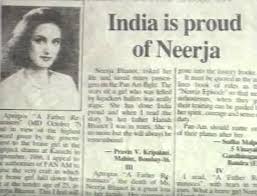 Neerja Bhanot News Images Real Stories New Image Story