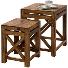 Er stieß die haustür auf und sah, wurde dunkel, dass. Finebuy Satztisch Fb40459 2er Set Beistelltisch Massiv Holz Sheesham Wohnzimmer Tisch Design Dunkel Braun Landhaus Stil Couchtisch Fsc Mix Online Kaufen Otto