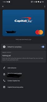 We're also unable to transfer balances from bank accounts. Capital One Canada Now Supports Google Pay Android