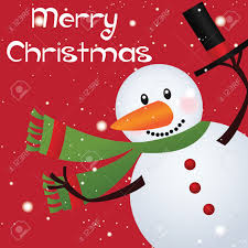 Merry Christmas Text And Cute Snowman On Red Background Royalty Free Cliparts Vectors And Stock Illustration Image 21910749 Here you can explore hq christmas snowman transparent illustrations, icons and clipart with filter setting like size, type, color etc. merry christmas text and cute snowman on red background