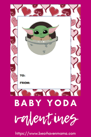 Looking for an adorable valentine card to hand out in class? Baby Yoda Valentines Free Printable Valentine S Day Cards