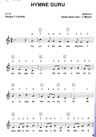 Gaya Terbaru 37 Lirik Dan Not Lagu Hymne Guru