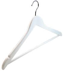 Our quality white wooden hangers add a bright, clean fresh look to any closet or retail environment. 44cm White Wooden Suit Hanger White Wooden Hangers Suit Hangers Wooden Hangers