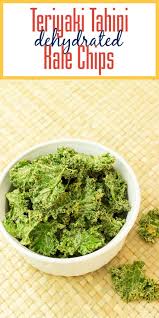 Teriyaki Tahini Kale Chips In The Dehydrator Vegan Appetizers Recipes Yummy Vegan Snacks Vegan Appetizers
