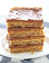 The Best Lunch Lady Peanut Butter Bars Recipe Peanut Butter Bars Recipe Peanut Butter Recipes Desserts