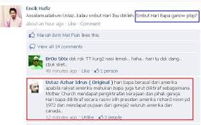 Fimela.com, jakarta seorang ibu menjadi sosok yang paling istimewa di hati kita. Haziq Asyraf Jr On Twitter Hukum Sambut Hari Bapa Oleh Ustaz Azhar Idrus Http T Co Xtq9rtwwxs