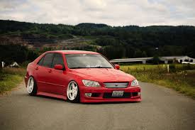 Red Sedan Car Red Red Japan Toyota Jdm Tuning Toyota Height Altezza 4k Wallpaper Hdwallpaper Desktop Sedan Jdm Toyota