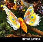 Custom Christmas Decoration LED Motif Light Navidad Decorative Event Garden  Park 3D LED Moving Butterfly Lights for Street/Shopping Mall