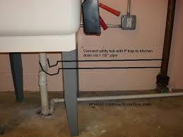 basement shower drain installation