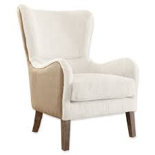 Tommy Hilfiger Warner Wingback Chair In Grey Beige Bed Bath Beyond Wingback Chair Most Comfortable Office Chair Wingback Dining Chair