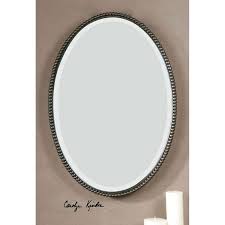 Since 1980, sheri law's passion and love of art glass has inspired the studio repertoire to encompass an unlimited range of glass techniques which can be enhanced with lighting, wood and metal. Uttermost Sherise Oval Mirror 01101 B Bellacor