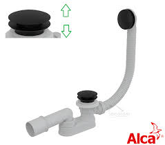 Our baths are packaged with special isolating materials and dispatched by pallet to guarantee a safe delivery. Ablaufgarnitur Click Clack Fur Badewanne Siphon O 52 Mm Alcaplast Schwarz A507 Black Ecolam