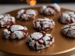 Red Velvet Crinkle Cookies Recipe Red Velvet Crinkle Cookies Food Network Recipes Cookies Recipes Christmas