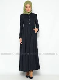 Dugmeli Pardesu Lacivert Abaci Giyim High Neck Dress Dresses Fashion