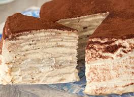 Gateau De Crepes Facon Tiramisu Au Thermomix Plat Et Recette Gateau Crepe Recette A Base De Mascarpone Gateaux Et Desserts