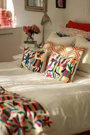 Otomi Print Trend Domino Mexican Home Decor Mexican Bedroom Decor