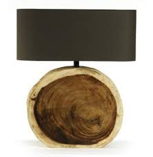 Mandara Natural Wood Plank Circle Table Lamp In 2020 Rustic Table Lamps Table Lamp Wood Circle Table