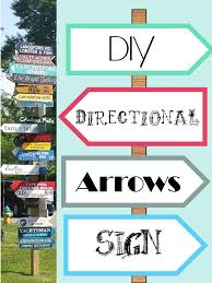 Directional arrows to assist lining up in the dining room. Directional Arrows Sign Hometocottage Com