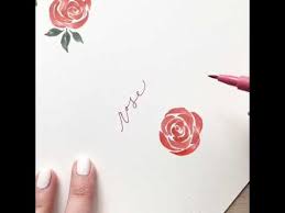 Looking for tutorials on how to draw a rose easy? Rose Faber Castell Pitt Artist Pen Youtube