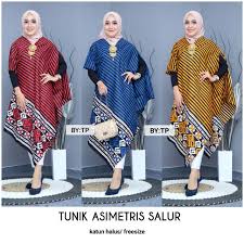 Cok iyi durumda ister tunik ister elbise. Tunik Batik Model Asimetris Salur Shopee Indonesia