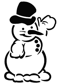 Вытынанки снеговик