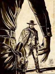 Pulp Sunday Pulp Spotlight The Man With No Name Western Gunslinger Art Western Art Western Artwork
