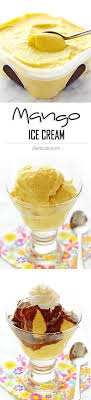 Mango Ice Cream Recipe Food Mango Ice Cream Healthy Ice Cream