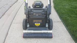Diy lawn striping kit using a broom, bungie strap and duct tape. Home Made Ego Lawn Mower Stripe Roller The Lawn Forum