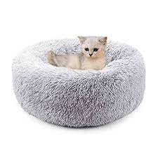tvmall lits pour chats paniers pour chiens peluche ronde matelas pour chats corbeilles pour chats doux et confortable lit pour chat coussin chien panier chien