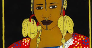 Keita, artiste autodidacte de sous verre